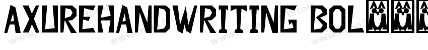 AxureHandwriting Bol字体转换